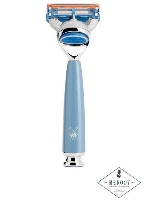 Бритва MUEHLE RYTMO, Fusion, голубая смола