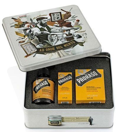 Подарочный набор по уходу за бородой  Proraso Beard Kit Wood & Spice