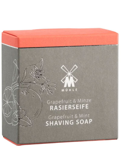 Твердое мыло для бритья MUEHLE, Грейпфрут и Мята, 65 гр