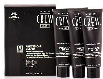 Краска для седых волос темный оттенок 2/3 3х40 мл American Crew Precision Blend