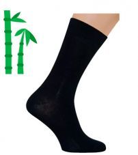 Носки мужские SAPHIR, черные, бамбук (80%), нейлон комфорт (20%).