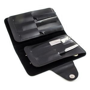 Чехол для инструментов - парикмахерских ножниц(11 предметный) черный