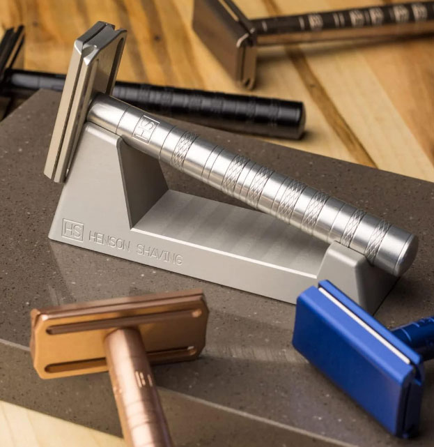 Подставка для бритвы Henson Shaving, серебристая