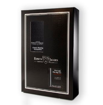 Подарочный набор Edwin Jagger черная бритва и крем для бритья лайм и гранат