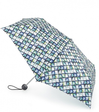 Легкий зонт с круглой рукоятью «Мозаика», механика, Superslim, Fulton L553-2622