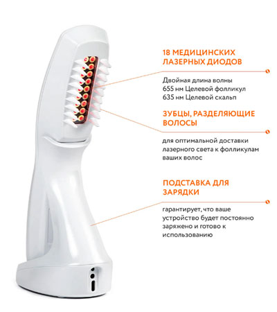 Лазерная расческа DUAL ACTION 18 ACTONIS