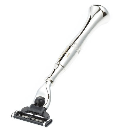 Бритвенный набор IL Ceppo: станок, помазок, подставка, серебристый цвет