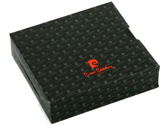 Портсигар Pierre Cardin, сплав цинка, покрытие хром + матовый черный лак, расчитан на 7 стандартных сигарет