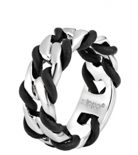 Кольцо из стали и кожи (20,4 мм) ZIPPO