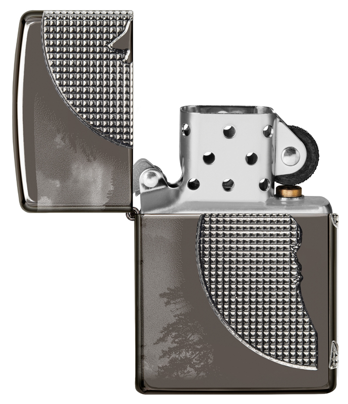Зажигалка Armor™ High Polish Black Ice® ZIPPO 49353