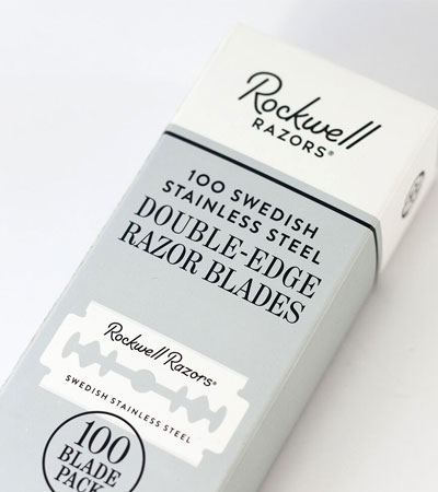 Блок сменных лезвий ROCKWELL DOUBLE-EDGE RAZOR BLADES 100 ШТ