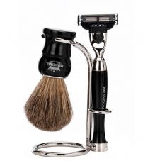 Бритвенный набор S.Quire: станок, помазок, подставка; чёрный MONDIAL M-1180