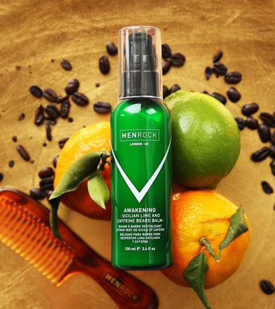 Освежающий бальзам для бороды Men Rock Sicilian Lime and Caffeine Awakening Beard Balm -100мл.