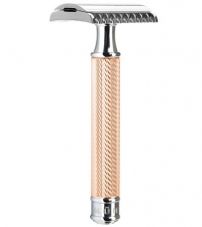 Т-образная бритва MUEHLE TRADITIONAL, розовое золото, open comb