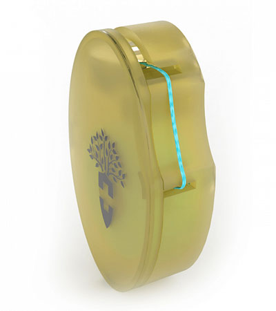 Шелковая лента для зубов "Желтая" "Apple Green" Silk Tooth Ribbon