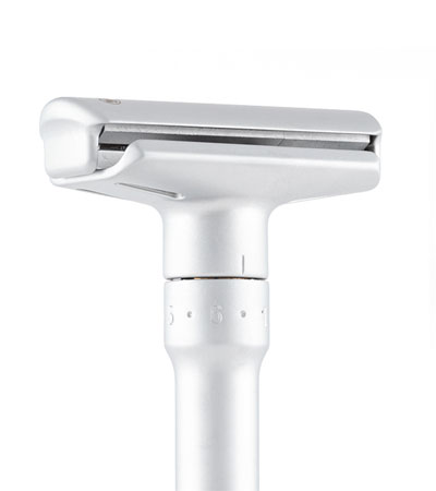 Станок Т- образный для бритья MERKUR FUTUR-700C сатинированный, с регулировкой угла наклона лезвия