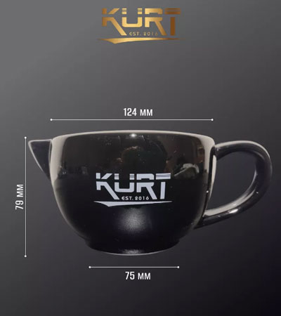 Керамический скатл для бритья ЧЕРНАЯ KURT , K_40057