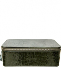 Косметичка мужская Truefitt & Hill Regency Box Bag / Green crocodile