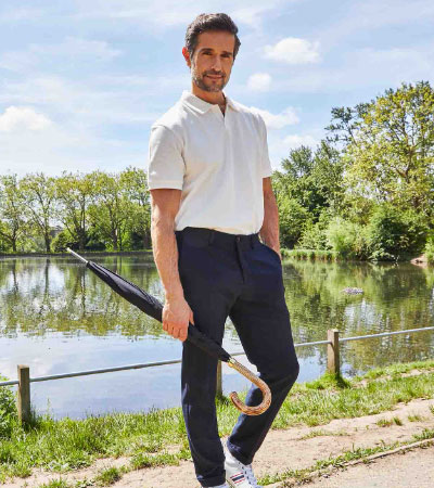 Зонт мужской трость Fulton G807-01 Black (Черный)