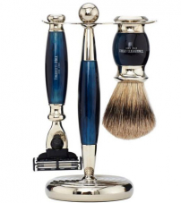 Набор Truefitt & Hill Edwardian Mach3 голубой опал 3 предмета