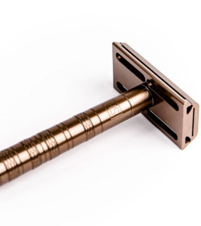 Т-образная бритва Henson Shaving AL13, коричневая, Mild