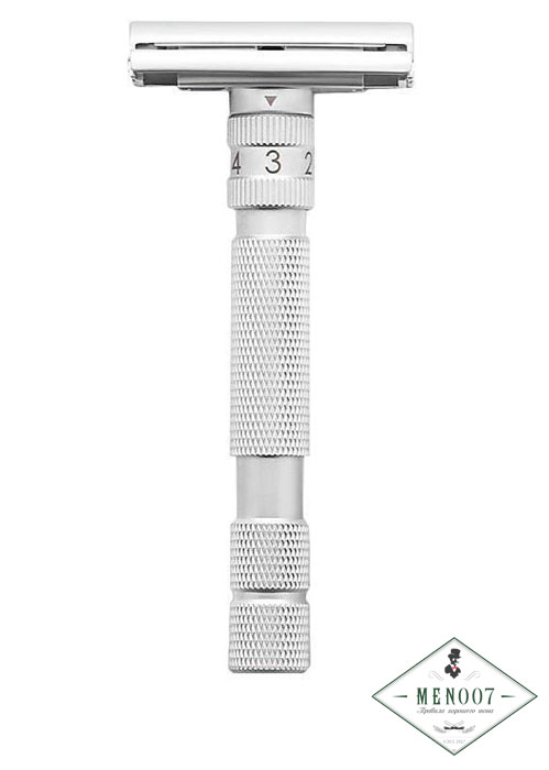 Т-образная бритва Rockwell Model T, brushed chrome