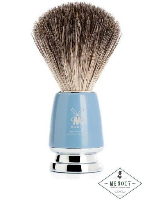 Помазок MUEHLE RYTMO, натуральный барсучий ворс, голубая смола