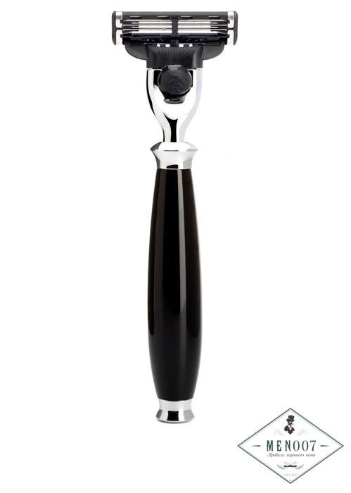 Бритва MUEHLE PURIST, Mach3, черная смола