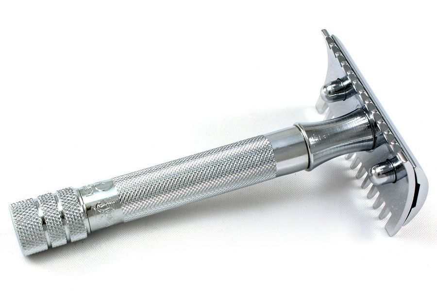 Cтанок Т- образный для бритья MERKUR (15C) хромированный, лезвие в комплекте