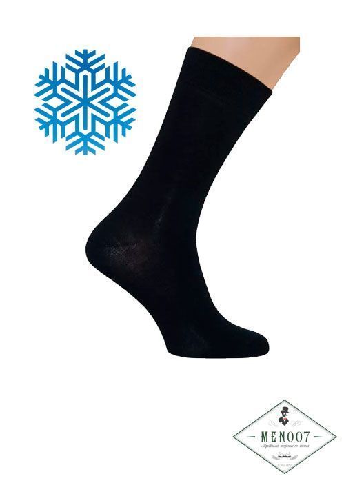 Носки мужские SAPHIR, черные, шерсть (80%), кулмакс (20%).