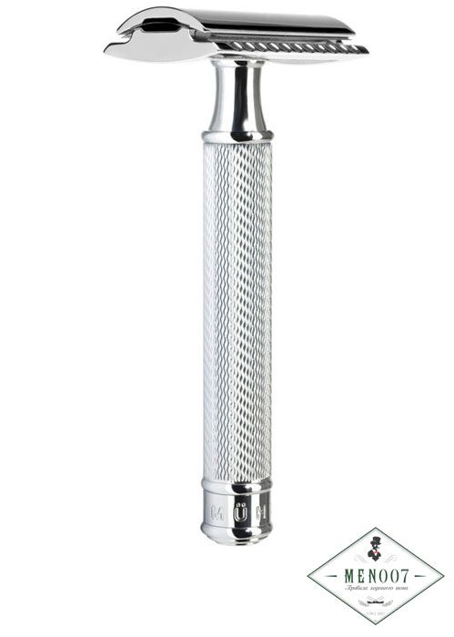 Т-образная бритва R89 MUEHLE TRADITIONAL, хром, closed comb