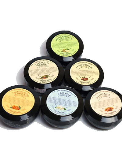 Крем для бритья Mondial "MANDORLA" с ароматом миндаля, пластиковая чаша, 75 мл