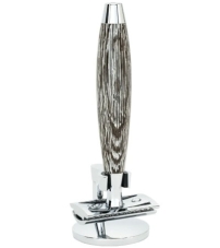 Т-образная бритва MUEHLE EDITION, мореный дуб, стерлинговое серебро