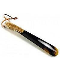 РОЖОК ДЛЯ ОБУВИ ИЗ РОГА С КОЖАНОЙ ПОДВЕСКОЙ Truefitt & Hill 30,5см