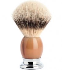 Помазок MUEHLE SOPHIST, барсучий ворс высшей категории Silvertip, натуральный рог, размер L