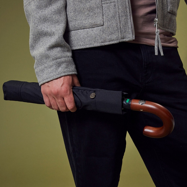 Классический мужской черный зонт, полуавтомат, Magnum Auto, Fulton G512-01