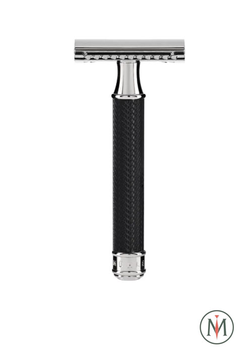 Т-образная бритва MUEHLE TRADITIONAL, черный хром, сlosed comb