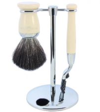 Набор для бритья, черная смола Edwin Jagger S21M727CR Mach 3