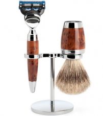 Бритвенный набор MUEHLE STYLO, туя, барсучий ворс категории Fine, бритва Fusion