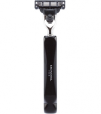 Станок для бритья Mondial, MACH3, каучуковая смола, никелированная латунь, рукоять - черный цвет