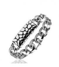 Браслет с вставкой текстуры панциря черепахи Spikes