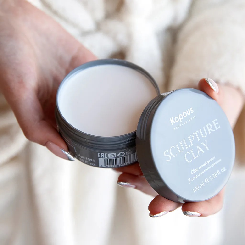 Глина для укладки волос нормальной фиксации «Sculpture Clay»,Kapous- 100 мл