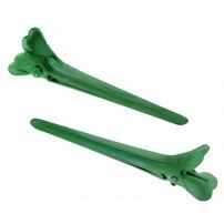 Зажим для волос DEWAL зеленый , металл, 5,5 см 12 шт/уп