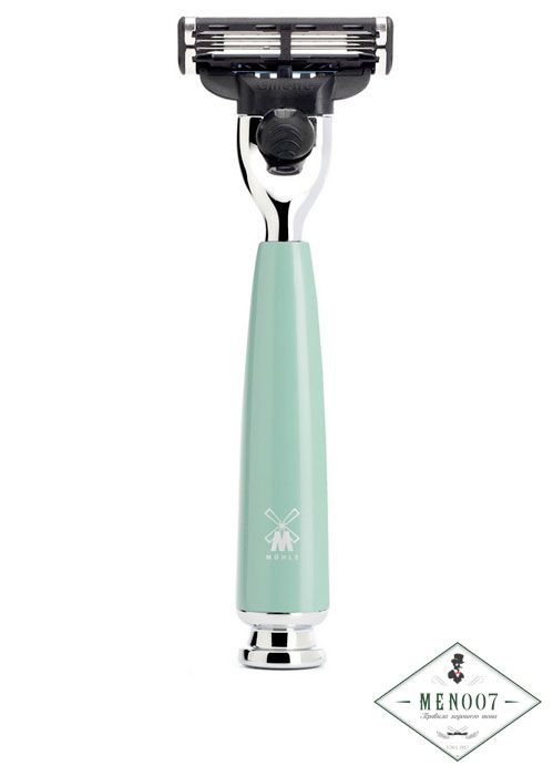 Бритва MUEHLE RYTMO, Mach3, смола мятного цвета