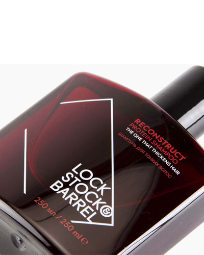 Шампунь для тонких волос укрепляющий с протеином Lock Stock & Barrel Reconstruct Protein Shampoo-250 мл.