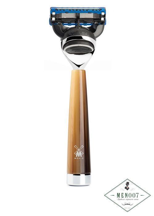 Бритва MUEHLE LISCIO, Fusion, смола, цвет рога