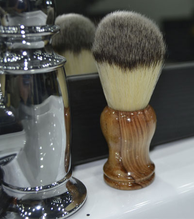 Помазок для бритья Барсучий ворс Metzger Olivewood Sb-11254