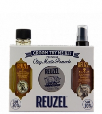 Подарочный набор для волос Reuzel Набор Groom Try Me Kit Clay Matte Pomade