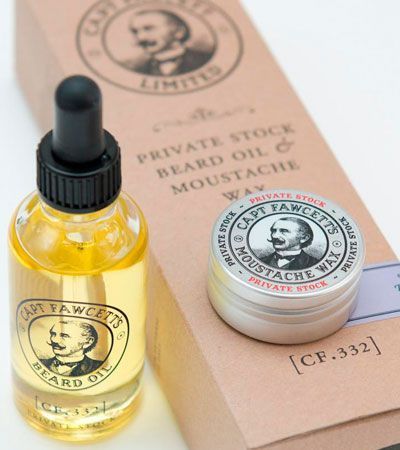 ПОДАРОЧНЫЙ НАБОР ДЛЯ БОРОДЫ и усов Captain Fawcett Private Stock Beard Oil & Moustache Wax Gift Set