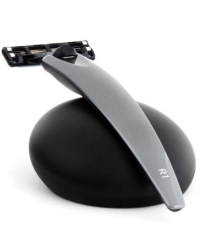 Набор Bolin Webb R1, бритва R1 серый графит, подставка R1 черная, дорожный чехол